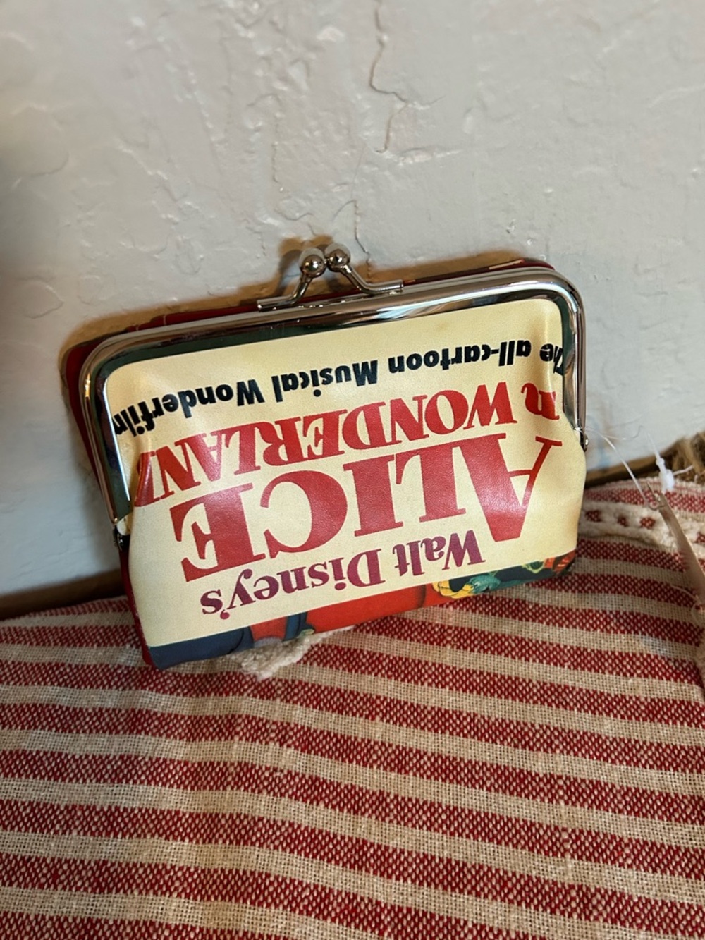 vintage Walt Disney's Alice in Wonderland coin purse